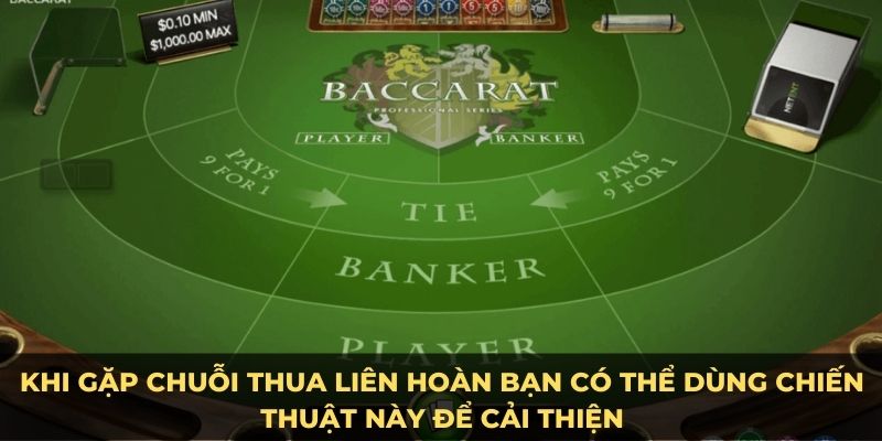 Tuyệt chiêu đánh baccarat khi gặp chuỗi thua liên hoàn